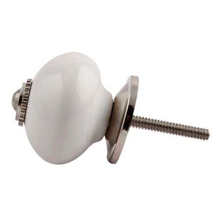 White Silver Fitting Ceramic Dresser Knob Online